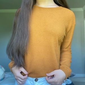 Long Sleeve Orange Top